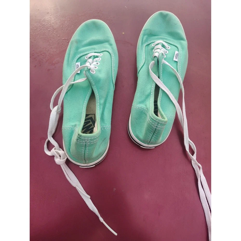 Vans Authentic Lo Pro Mint Green Canvas Low Top Sneakers Womens 8 Mens‎ 6.5